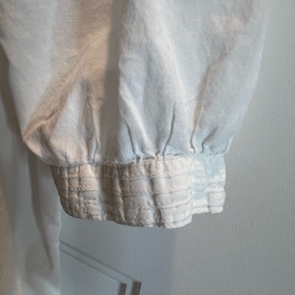 Vintage APRIL CORNELL Womens Nightgown Small White Smocked Retro Cottage - Picture 2 of 9